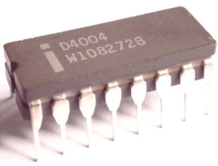 Резултат с изображение за микропроцесор, Intel 4004